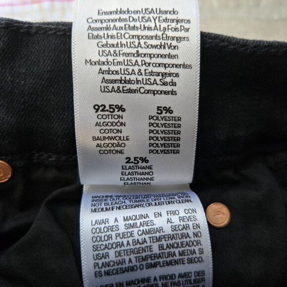 Mother Skinny Ankle Jeans Size 25 Black Denim High Rise Stretchy Casual Classic - Picture 11 of 14